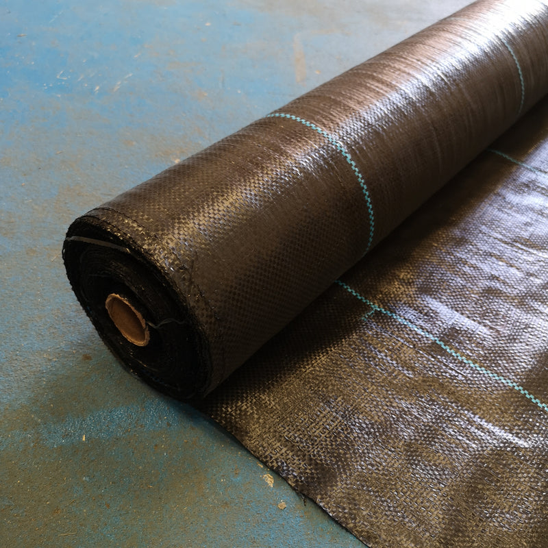 Bild in Galerie-Viewer laden, Weed suppressant membrane ground cover with blue line plastic sheet
