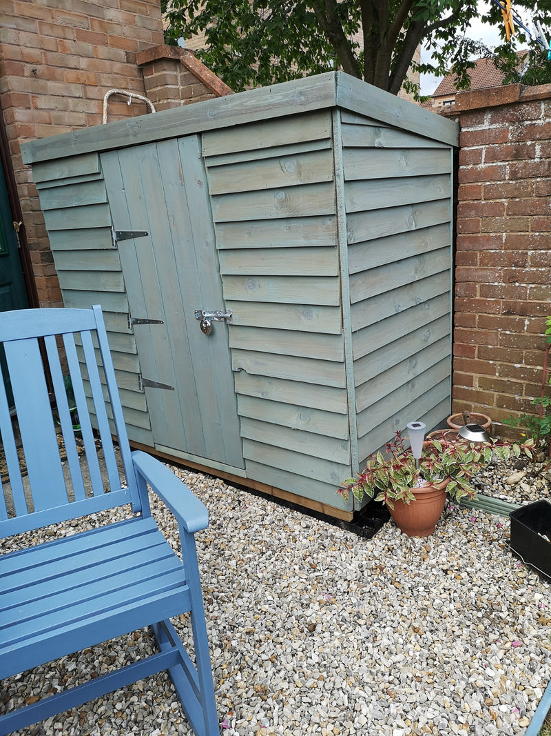 Bild in Galerie-Viewer laden, Garden store on a levelled garden shed base kit
